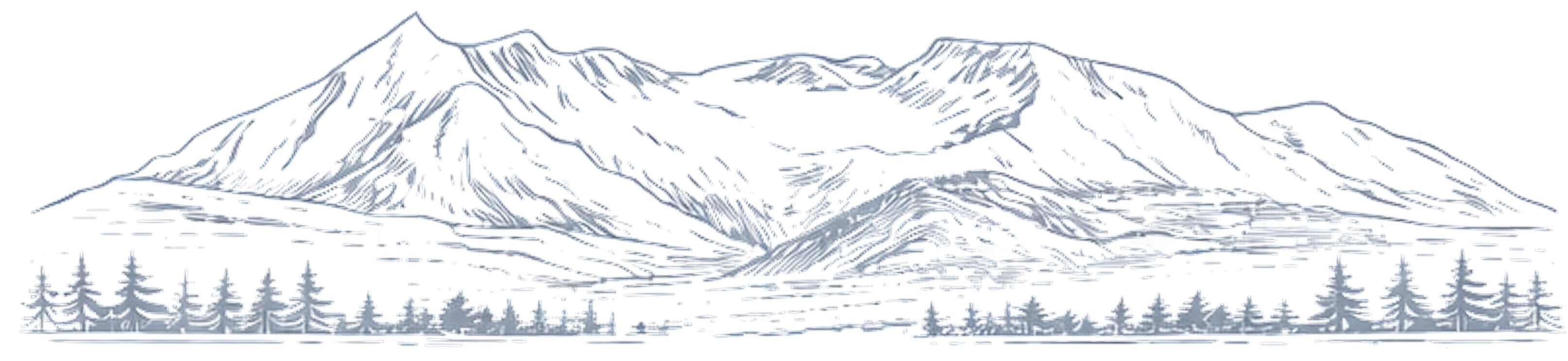 Comox Valley mountain illustration